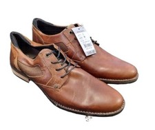 Matalan Easy Mens Brown Leather Lace Up Smart Shoes Size UK 8/EU 42 | REF C/561#