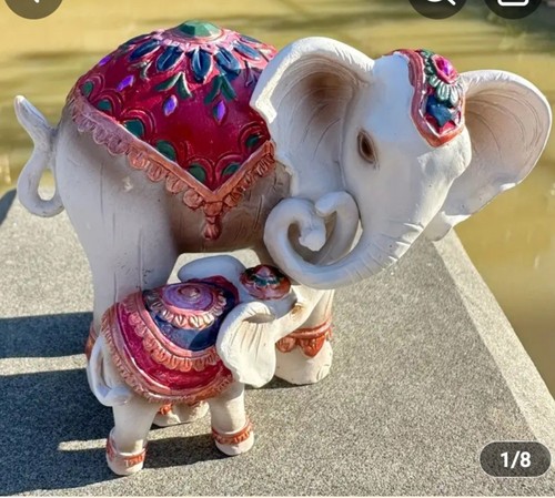 Miniture elephant with baby - miniture,