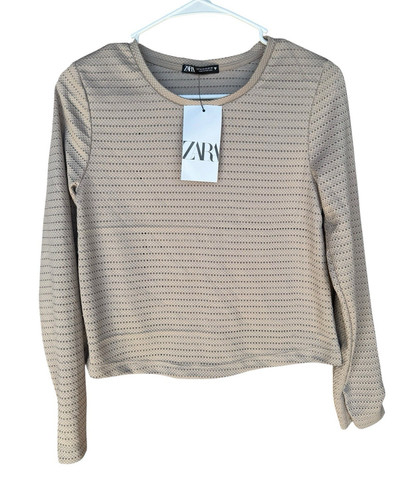 Zara women beige textured - zara, women's