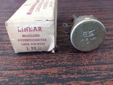 Radiospares Linear Moulded Potentiometer 1 Mega Ohm