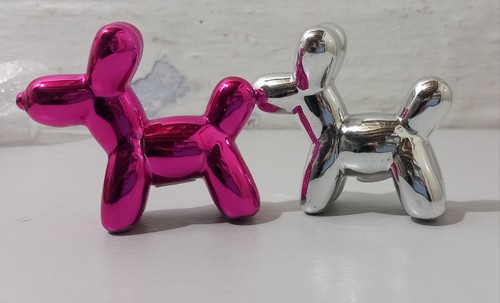 Metallic balloon dog salt - balloon, &