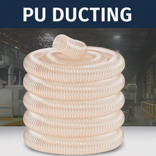 PU Dust Extraction Hose | Flexible Polyurethane Ducting for Woodworking & CNC