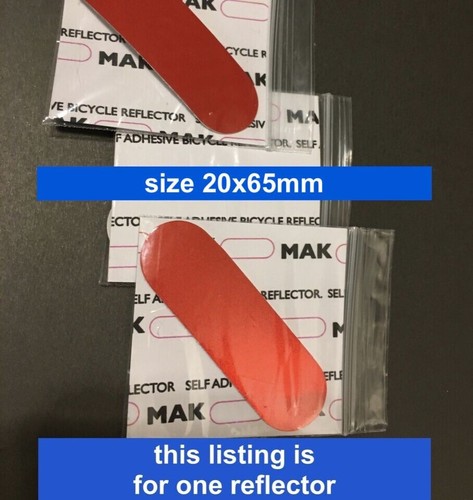 Bicycle red rear reflector - rear,