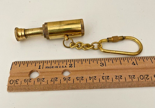 Brass pocket telescope - pocket,