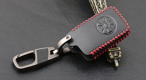 Leather car key cover case - key,