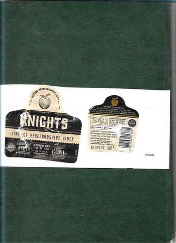 Cider bottle labels knights - bottle,