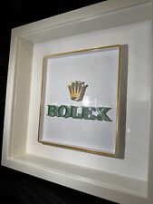 Iconic Rolex Logo Framed | Sign | 3D printed | 25cm X 25cm Box Frame