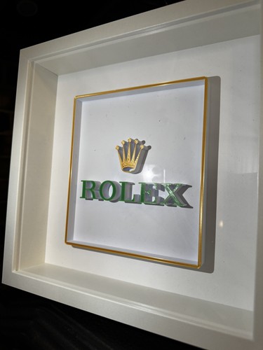 Iconic rolex logo framed - logo,