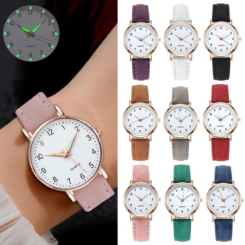 Ladies leather quartz watch - quartz,