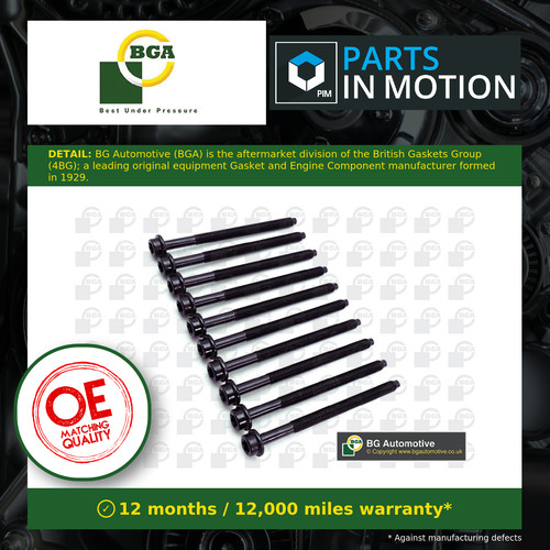 Cylinder head bolts fits ford - bolts,
