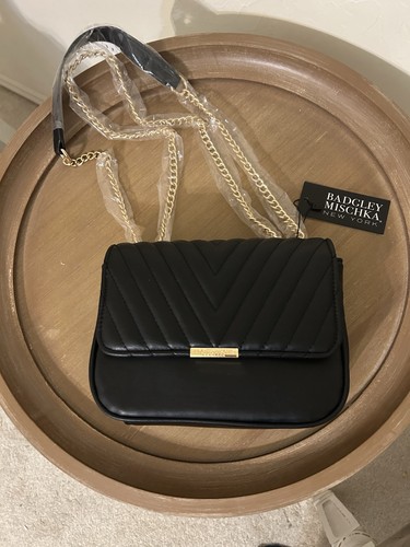 Badgley mischka black - black, quilted