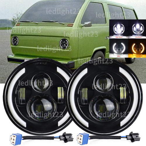 Inch led headlights lamp fit - 7,