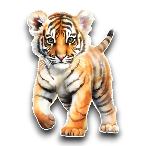 Cute tiger cub - cute,