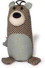 Beatrice Bear Dog Toy - Brown. Plush, Squeaker, Rope Tail, Soft, Cuddly. 20cm.