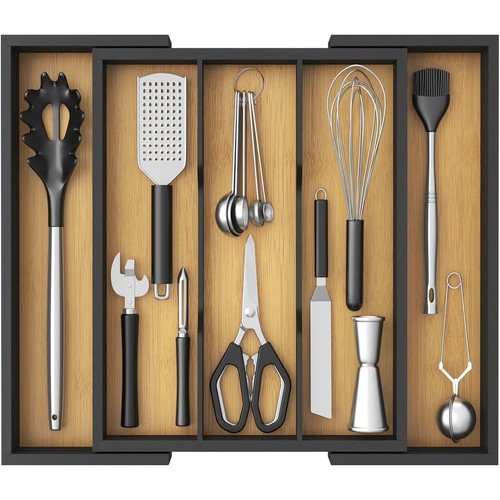 Lifewit wooden utensil drawer - lifewit,