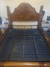 Solid Oak King Size Bed Frame