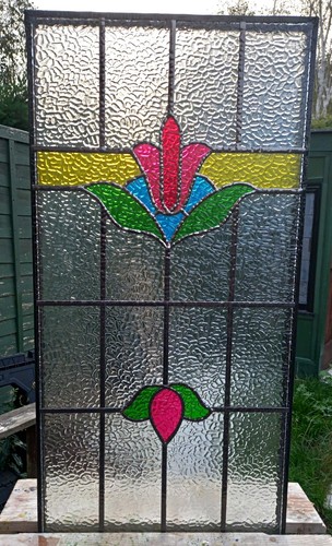 Leaded stained glass double - leaded,