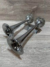 Vintage AFI A-23 Marine Dual Trumpet Horn Boat Horn Stainless Steel