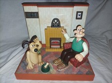 WALLACE AND GROMIT TALKING RADIO ALARM CLOCK 1996 WESCO