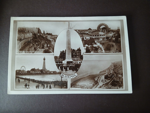 Vintage postcard blackpool - vintage,