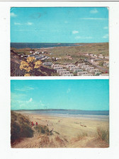 CORNWALL POSTCARD COLOUR PHOTOS ST. IVES BAY CHALET PARK HAYLE.