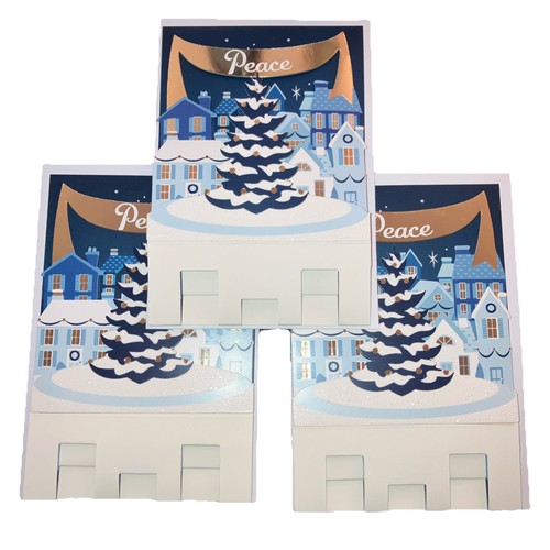 Christmas holiday cards - 3-d,