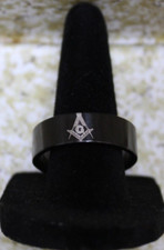 BLACK Stainless Steel Masonic