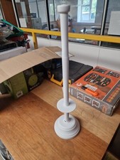 PLASTIC TOILET ROLL HOLDER FLOOR STANDING WHITE  - SLIGHT DAMAGE