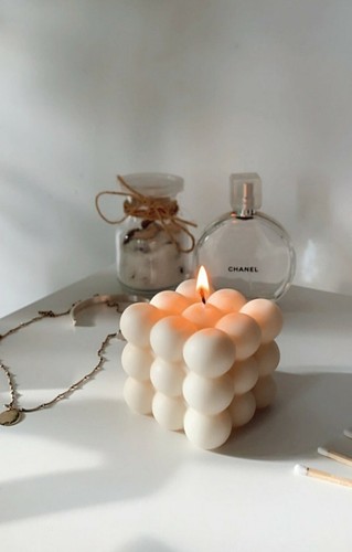Bubble soy candle - , no