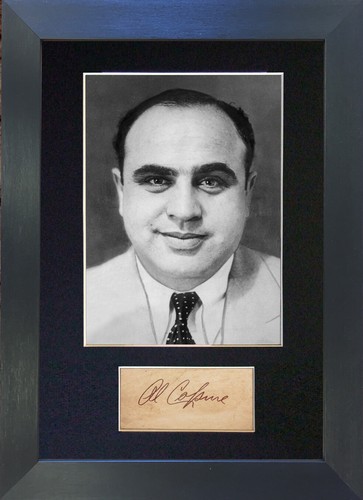 Capone signed mounted - al,