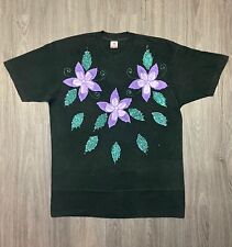 80's 1988 Fruit Of The Loom Made In USA Single Stitch Painted Jewelled T-Shirt