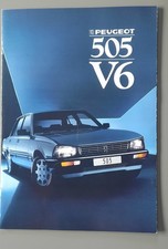 Peugeot 505 V6 1987 Brochure 