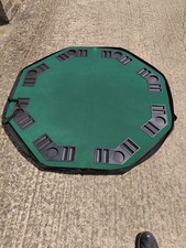 1.2m/48 Inches Foldable Poker Table Top 8 Players Blackjack Chip Trays