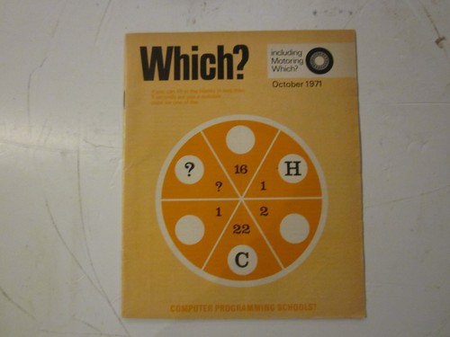 October 1971 which magazine - october, which?