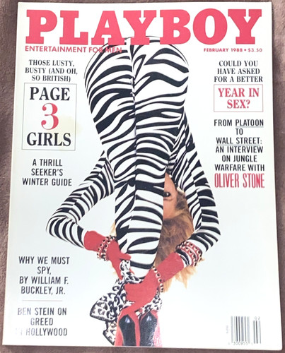 Playboy magazine feb 1988 - playboy, magazine,