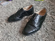Roland Cartier Black Leather Lace-Up Formal Shoes High Gloss UK 9