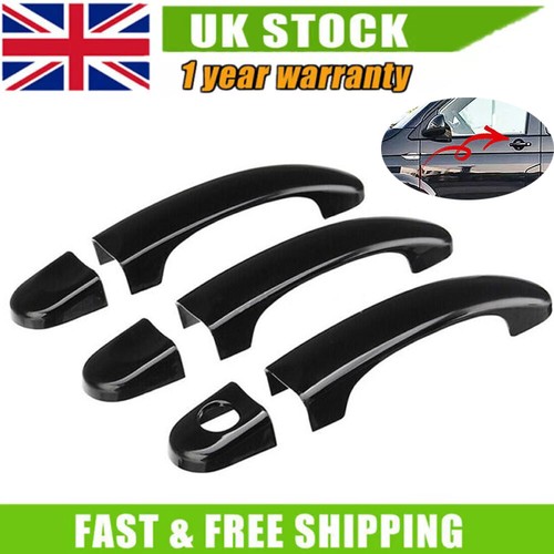 Gloss black door handle - black,