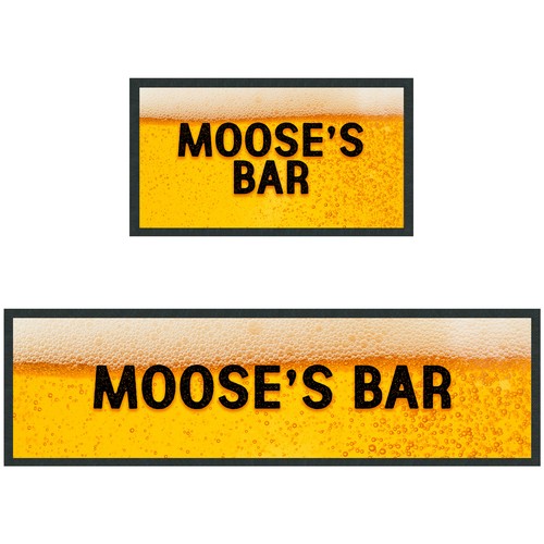 Personalised beer bar runner - personalised,