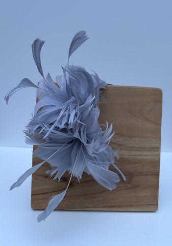 Fascinator wedding grey - fascinator,