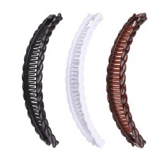Large Banana Hair Clip Tort Twisted Long Fish Clip Comb Grip Women Long Hair UK