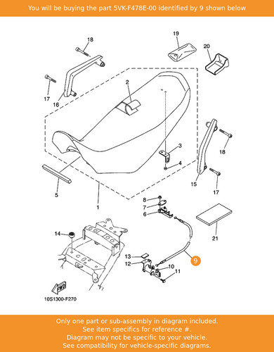 Yamaha cable seat lock - yamaha,