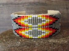 Native American Navajo Indian Hand Beaded Bracelet by Jacklyn Cleveland