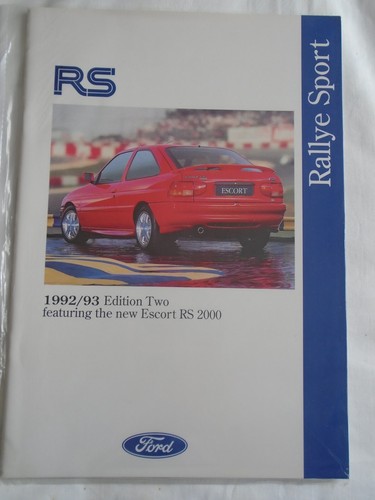 Ford range brochure 1992 - rs,