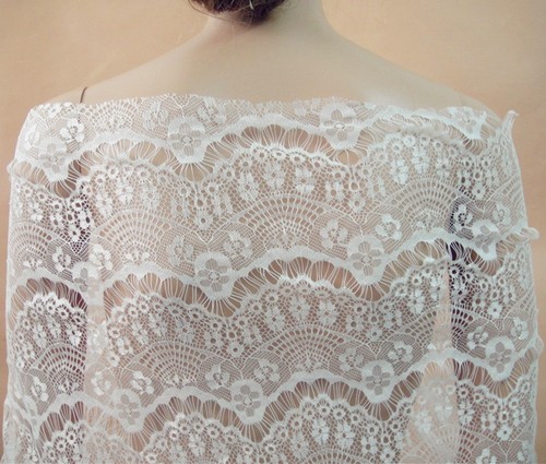 Floral bridal gown lace fabric - floral,