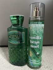 Bath And Body Works Vanilla Bean Noel Body Mist Set Brand New