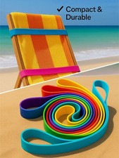 2-4-10pcs Beach Towel Bands for Sun Loungers Elastic Sunbed Chair Straps Holders