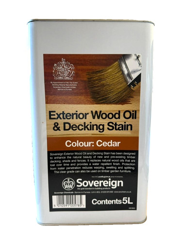 Sovereign exterior wood oil - wood, &