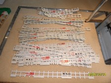 Scalextric Original Barriers from 1957 Early Sets x51 + Broken Barriers