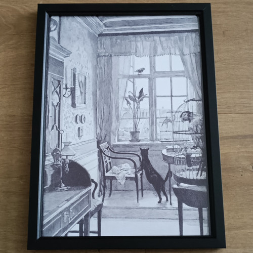 Print cat hans tegner fly - tegner,