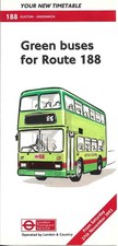 LONDON BUSES - LONDON & COUNTRY ROUTE 188 NEW TIMETABLE - NOV 1993